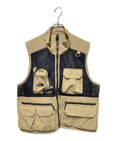 THE NORTH FACE（ザ ノース フェイス）THE NORTH FACE (ザ ノース フェイス) Utility Mesh Vest ベージュ サイズ:Lの古着・服飾アイテム
