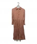 ne quittez pasヌキテパ）の古着「ティアードシャツワンピース」｜ピンク