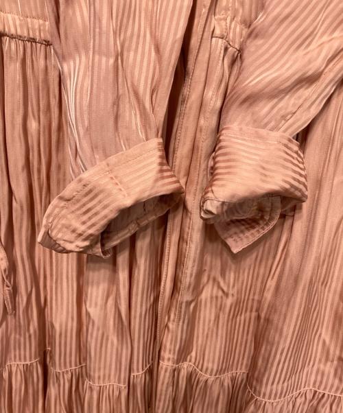 ne quittez pas（ヌキテパ）ne quittez pas (ヌキテパ) ティアードシャツワンピース ピンク サイズ:Mの古着・服飾アイテム