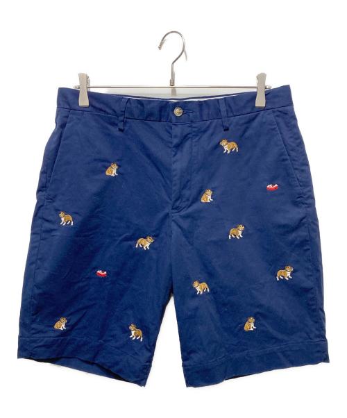 POLO RALPH LAUREN（ポロ・ラルフローレン）POLO RALPH LAUREN (ポロ・ラルフローレン) 刺繍ショートパンツ ネイビー サイズ:32の古着・服飾アイテム