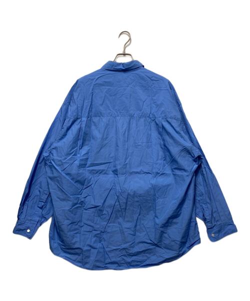 Graphpaper（グラフペーパー）Graphpaper (グラフペーパー) Broad L/S Oversized Regular Collar Shirt ブルー サイズ:freeの古着・服飾アイテム