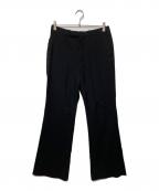 LAD MUSICIANラッドミュージシャン）の古着「Slim Flare Slacks」｜ブラック