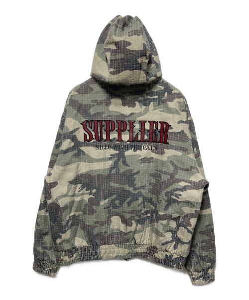 SUPPLIER（サプライヤー）SUPPLIER (サプライヤー) Camouflage Hooded Blouson カーキ サイズ:Mの古着・服飾アイテム