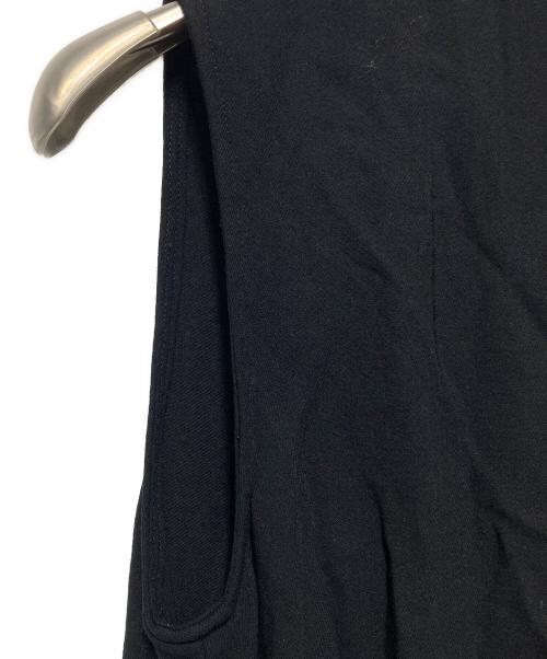 BERNHARD WILLHELM（ベルンハルト ウィルヘルム）BERNHARD WILLHELM (ベルンハルト ウィルヘルム) フロントオープンドレープワンピース ブラック サイズ:38の古着・服飾アイテム