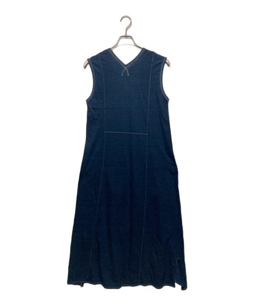 45R（フォーティファイブ・アール）45R (フォーティファイブ・アール) インディゴ染めノースリーブワンピース インディゴ サイズ:2の古着・服飾アイテム
