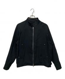 TOMORROW LAND（トゥモローランド）の古着「レーヨンポリエステル ショートブルゾン」｜ネイビー