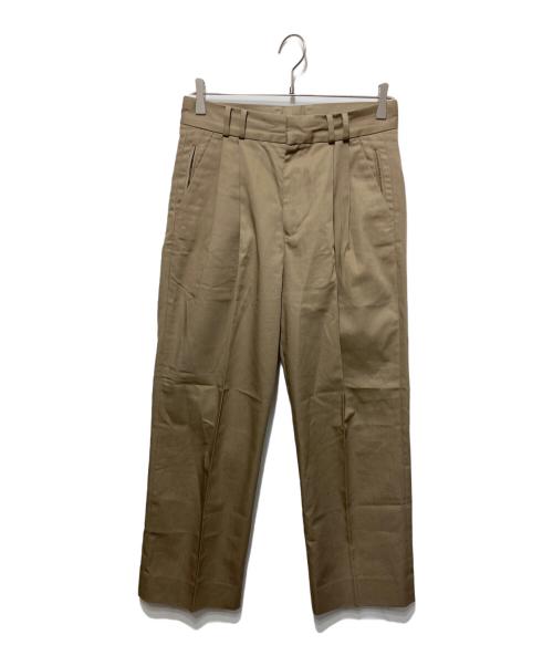 TOMORROW LAND（トゥモローランド）TOMORROW LAND (トゥモローランド) ポリエステルコットン プリーツパンツ ベージュ サイズ:XSの古着・服飾アイテム