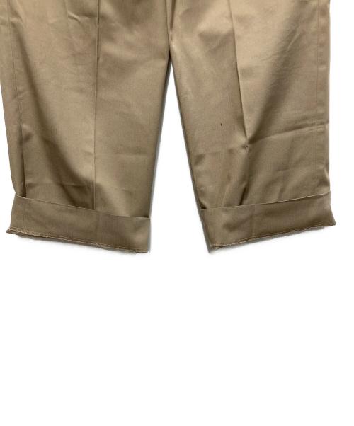 TOMORROW LAND（トゥモローランド）TOMORROW LAND (トゥモローランド) ポリエステルコットン プリーツパンツ ベージュ サイズ:XSの古着・服飾アイテム