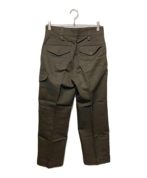 TOMORROW LAND（トゥモローランド）TOMORROW LAND (トゥモローランド) ウールコットンキャバリーツイルミリタリーカーゴパンツ カーキ サイズ:44の古着・服飾アイテム