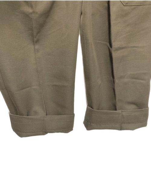TOMORROW LAND（トゥモローランド）TOMORROW LAND (トゥモローランド) ウールコットンキャバリーツイルミリタリーカーゴパンツ カーキ サイズ:44の古着・服飾アイテム