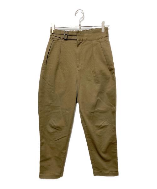 TOMORROW LAND（トゥモローランド）TOMORROW LAND (トゥモローランド) ハイカウントドリルイージーグルカパンツ ブラウン サイズ:XSの古着・服飾アイテム
