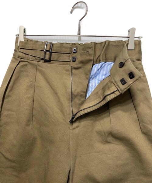 TOMORROW LAND（トゥモローランド）TOMORROW LAND (トゥモローランド) ハイカウントドリルイージーグルカパンツ ブラウン サイズ:XSの古着・服飾アイテム