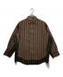 N.HOOLYWOOD（エヌ ハリウッド）の古着「ストライプシャツ」｜ブラウン