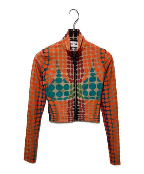 Jean Paul GAULTIER（ジャンポールゴルチェ）Jean Paul GAULTIER (ジャンポールゴルチェ) 水玉トラックジャケット オレンジ サイズ:XXSの古着・服飾アイテム