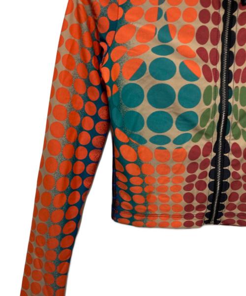 Jean Paul GAULTIER（ジャンポールゴルチェ）Jean Paul GAULTIER (ジャンポールゴルチェ) 水玉トラックジャケット オレンジ サイズ:XXSの古着・服飾アイテム
