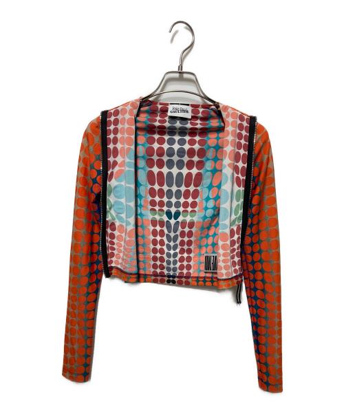 Jean Paul GAULTIER（ジャンポールゴルチェ）Jean Paul GAULTIER (ジャンポールゴルチェ) 水玉トラックジャケット オレンジ サイズ:XXSの古着・服飾アイテム