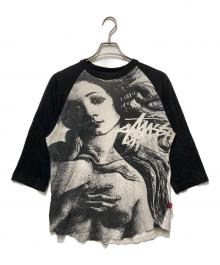 stussy（ステューシー）の古着「ヴィーナスラグランカットソー」｜ブラック
