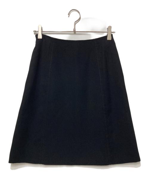 PRADA（プラダ）PRADA (プラダ) ミディスカート ブラック サイズ:38の古着・服飾アイテム