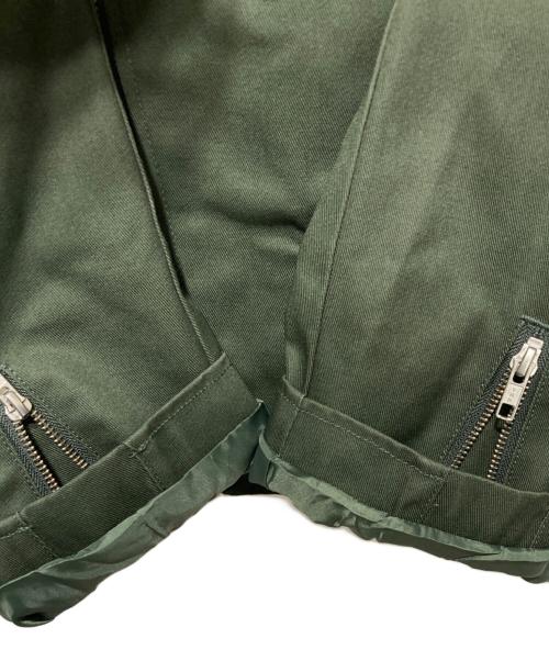 For The Weekend（エフティダブリュー）For The Weekend (エフティダブリュー) Dickies (ディッキーズ) コットンライダースジャケット カーキ サイズ:Ｍの古着・服飾アイテム