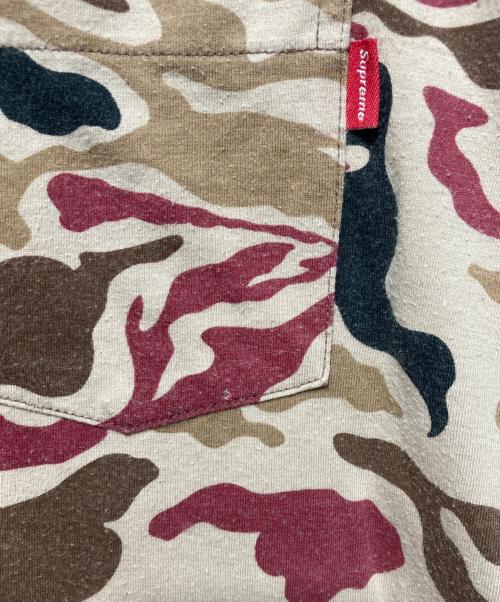 SUPREME（シュプリーム）SUPREME (シュプリーム) カモ柄ポケットTEE ブラウン サイズ:Lの古着・服飾アイテム