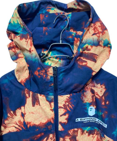 A BATHING APE（アベイシングエイプ）A BATHING APE (アベイシングエイプ) 22SS TIE DYE HOODIE JACKET ネイビー サイズ:２XLの古着・服飾アイテム