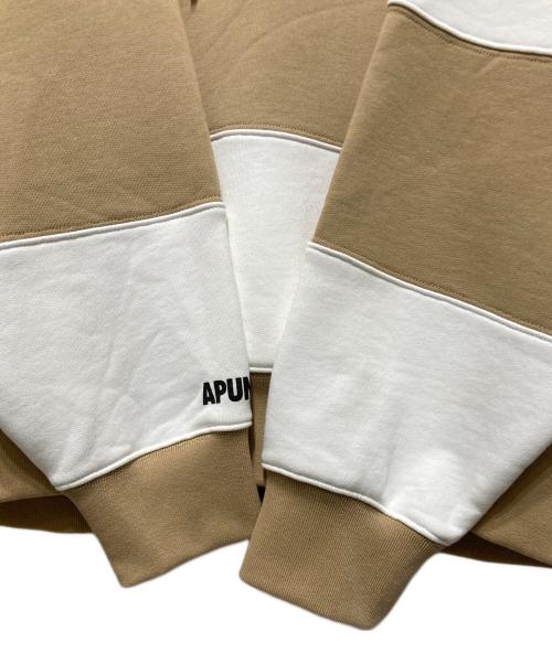 Aape BY A BATHING APE（エーエイプ バイ アベイシングエイプ）Aape BY A BATHING APE (エーエイプ バイ アベイシングエイプ) HOODIE SWEATER ホワイト×ベージュ サイズ:XLの古着・服飾アイテム