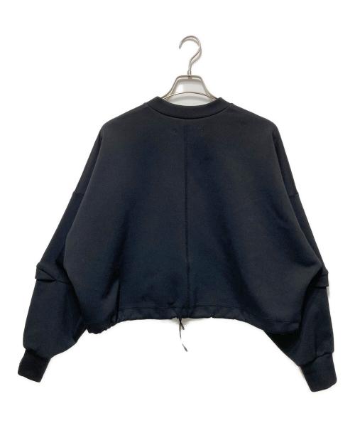 Ujoh（ウジョー）Ujoh (ウジョー) ドローコードクロップドT ブラック サイズ:2の古着・服飾アイテム