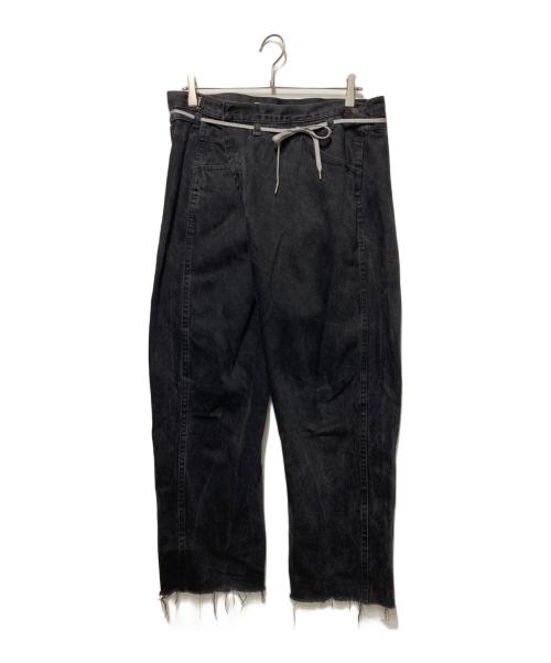 MAISON EUREKA（メゾンエウレカ）MAISON EUREKA (メゾンエウレカ) 再構築デニムパンツ ブラック サイズ:Ｍの古着・服飾アイテム