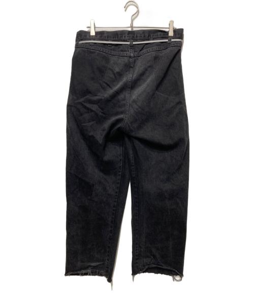 MAISON EUREKA（メゾンエウレカ）MAISON EUREKA (メゾンエウレカ) 再構築デニムパンツ ブラック サイズ:Ｍの古着・服飾アイテム