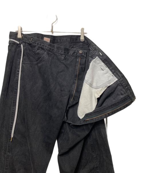MAISON EUREKA（メゾンエウレカ）MAISON EUREKA (メゾンエウレカ) 再構築デニムパンツ ブラック サイズ:Ｍの古着・服飾アイテム