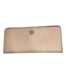 TORY BURCH（トリーバーチ）の古着「ロビンソンジップスリムウォレット」｜ピンク