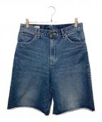 LEEリー）の古着「ライダー ワイド ショーツ デニム」｜インディゴ