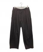 COOTIE PRODUCTIONSクーティープロダクツ）の古着「タックパンツ」｜ブラウン