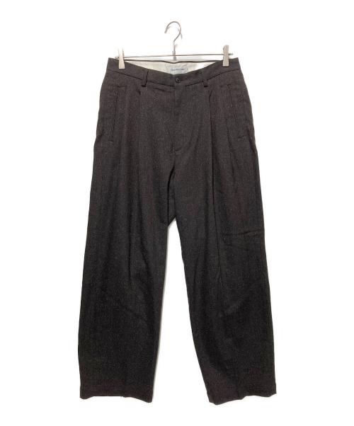 COOTIE PRODUCTIONS（クーティープロダクツ）COOTIE PRODUCTIONS (クーティープロダクツ) タックパンツ ブラウン サイズ:SMALLの古着・服飾アイテム
