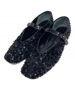 SHISEI ブラック バレエシューズ 37 新品未使用 中古・古着通販】SHISEI (シセイ) GATHER BALLET バレエシューズ