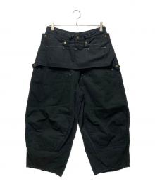 Needles（ニードルズ）の古着「11オンス オックスフォード エプロン ヒザデルパンツ」｜ブラック