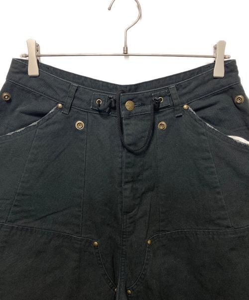Needles（ニードルズ）Needles (ニードルズ) 11オンス オックスフォード エプロン ヒザデルパンツ ブラック サイズ:Ｓの古着・服飾アイテム