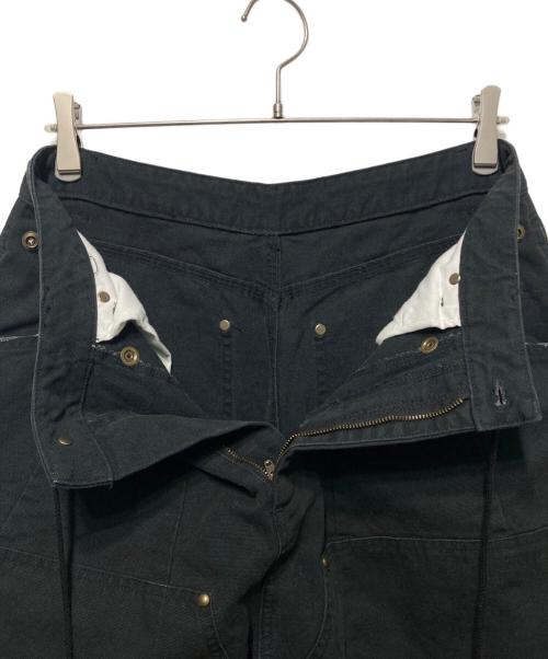 Needles（ニードルズ）Needles (ニードルズ) 11オンス オックスフォード エプロン ヒザデルパンツ ブラック サイズ:Ｓの古着・服飾アイテム
