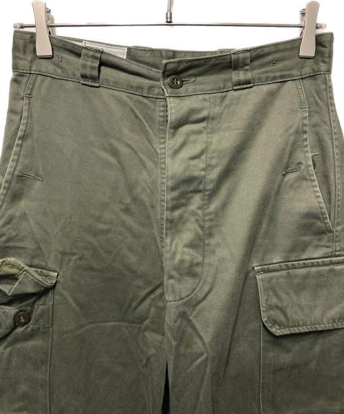 French Army（フランス軍）French Army (フランス軍) M-64カーゴパンツ オリーブ サイズ:68Lの古着・服飾アイテム