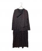 tricot COMME des GARCONSトリココムデギャルソン）の古着「総柄ワンピース」｜ブラック