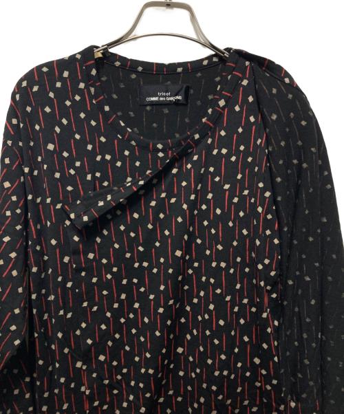 tricot COMME des GARCONS（トリココムデギャルソン）tricot COMME des GARCONS (トリココムデギャルソン) 総柄ワンピース ブラック サイズ:freeの古着・服飾アイテム