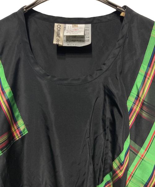 COMME des GARCONS（コムデギャルソン）COMME des GARCONS (コムデギャルソン) 総柄ワンピース ブラック×グリーン サイズ:Ｓの古着・服飾アイテム