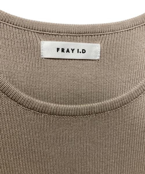 FRAY ID（フレイ アイディー）FRAY ID (フレイ アイディー) ニットコンビティアードワンピース ベージュ サイズ:freeの古着・服飾アイテム