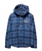 MOUNTAIN HARD WEARマウンテンハードウェア）の古着「シャツパーカー」｜ブルー
