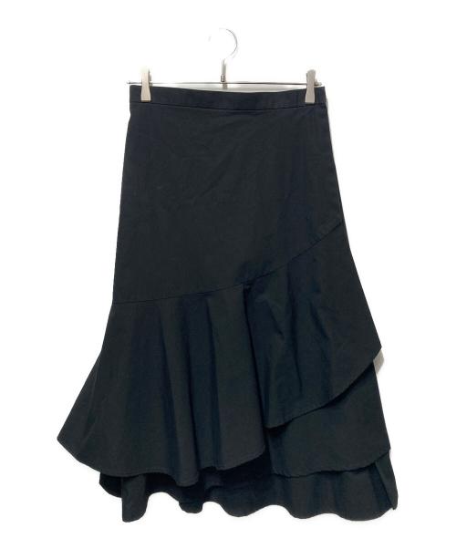 JUNYA WATANABE COMME des GARCONS（(ジュンヤワタナベ コムデギャルソン）JUNYA WATANABE COMME des GARCONS ((ジュンヤワタナベ コムデギャルソン) ラップスカート ブラック サイズ:Ｍの古着・服飾アイテム