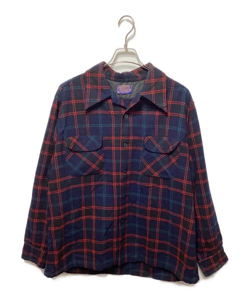 PENDLETON（ペンドルトン）PENDLETON (ペンドルトン) ボードシャツ ネイビー×レッド サイズ:XLの古着・服飾アイテム