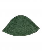 WIND AND SEA×kijima takayukiウィンダンシー×キジマタカユキ）の古着「Fishnet Recycled Hand Knit Sailor Hat」｜グリーン