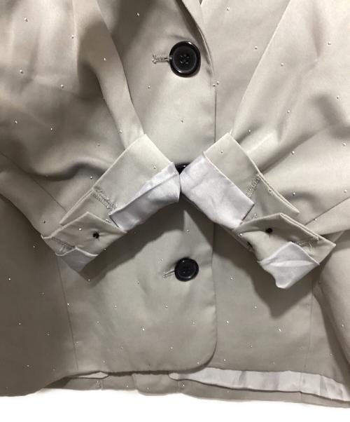 darich（ダーリッチ）darich (ダーリッチ) ルーズシングルスタッズジャケット グレー サイズ:freeの古着・服飾アイテム
