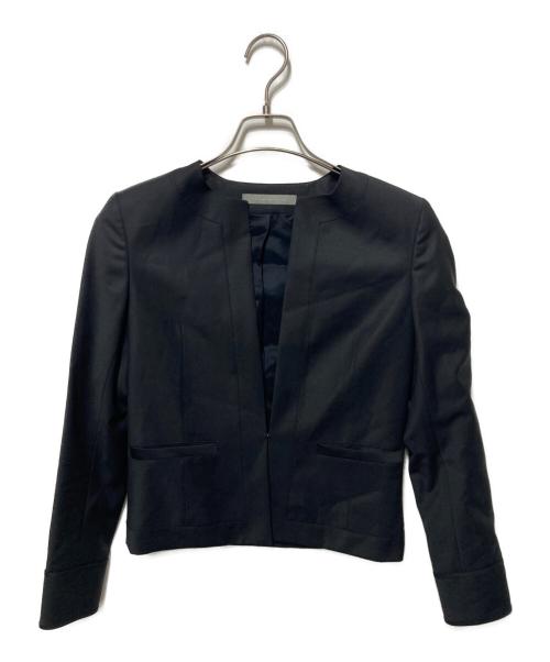 theory（セオリー）theory (セオリー) エグゼクティブノーカラージャケット ブラック サイズ:36の古着・服飾アイテム