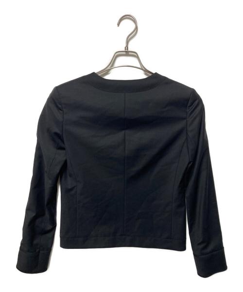 theory（セオリー）theory (セオリー) エグゼクティブノーカラージャケット ブラック サイズ:36の古着・服飾アイテム